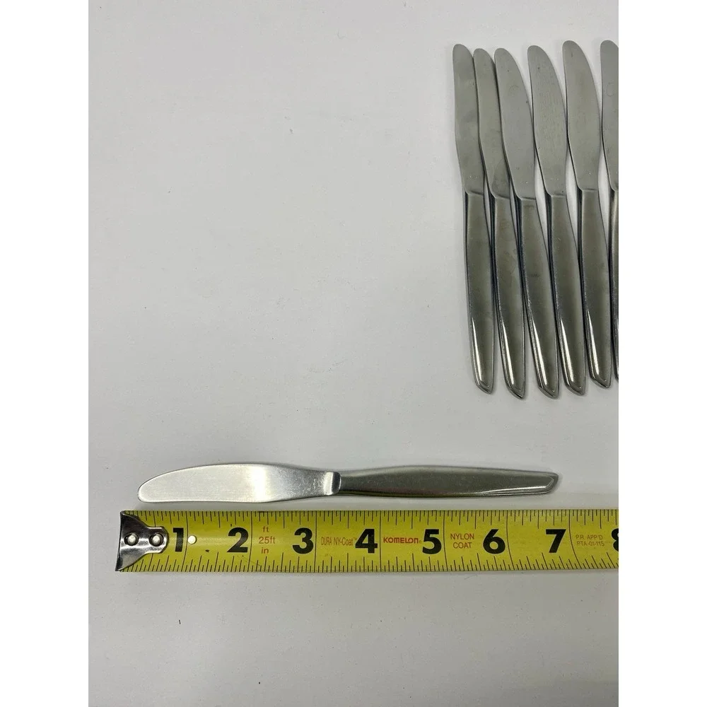 Noritake Fantasy Flat Handle Butter Spread Stainless Lot Of 7 6 7/8
